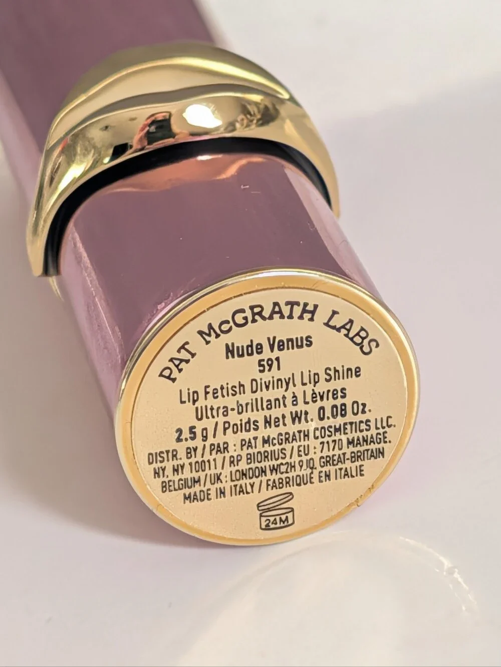 Pat McGrath Labs Lip Fetish Balm Devine Lip Shine Nude Venus 591 NWOB